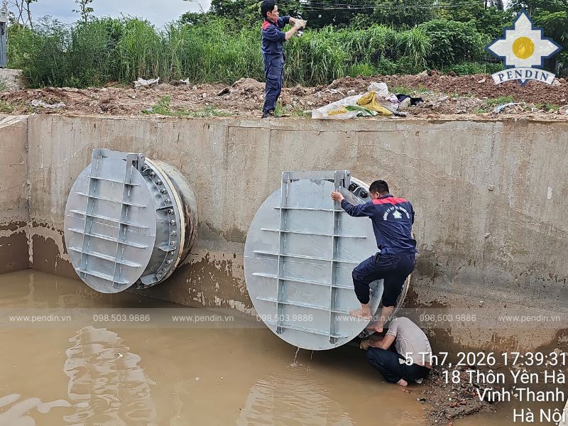 Kiểm soát cửa xả và ngăn nước chảy ngược