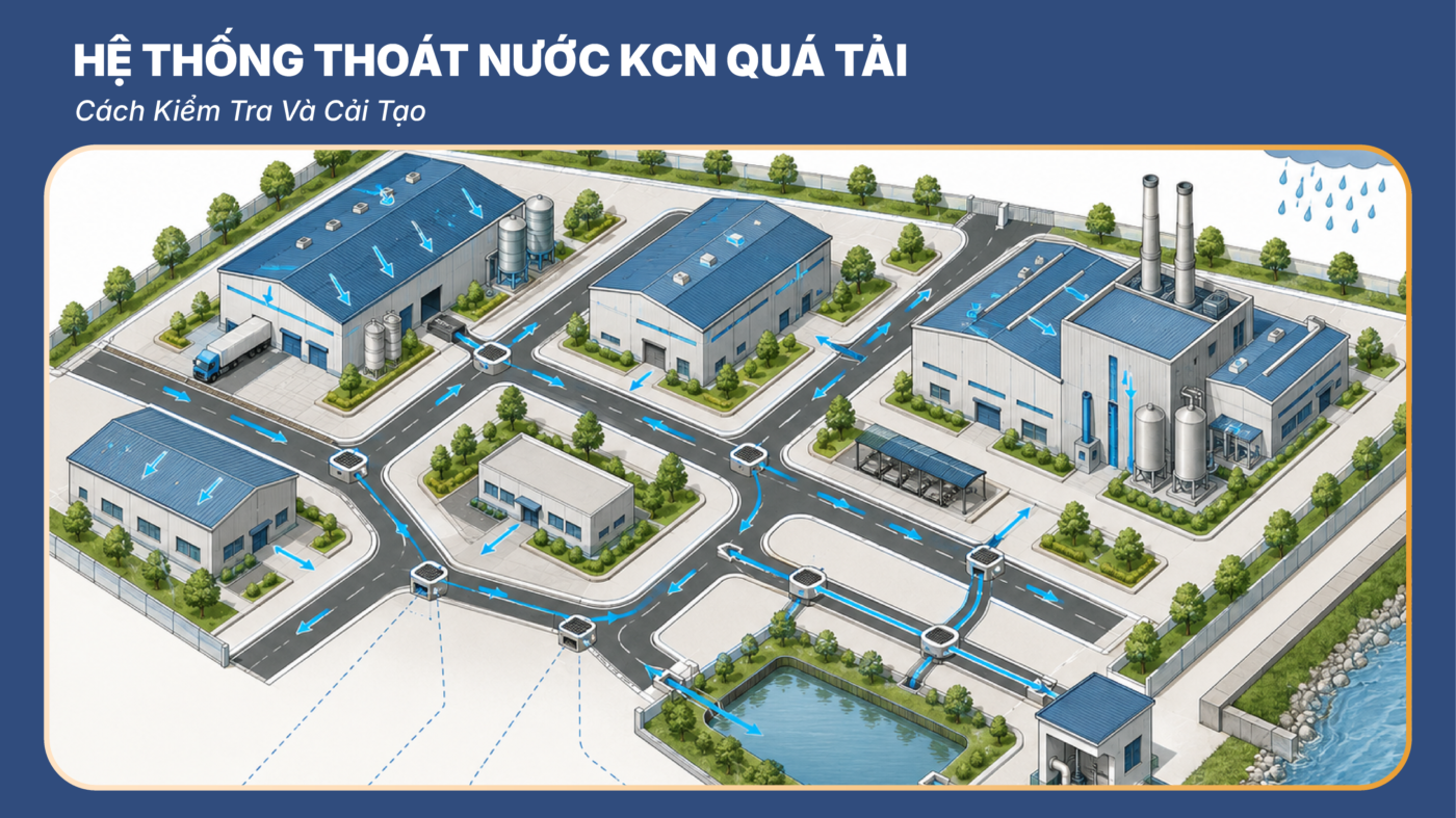 Hệ Thống Thoát Nước KCN Quá Tải