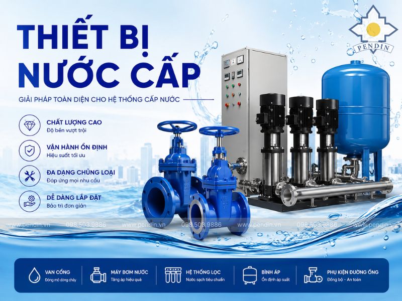 Pendin là đơn vị thiết kế và chế tạo thiết bị nước cấp