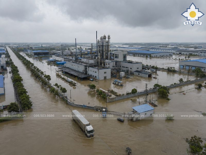 Khu công nghiệp bị ngập
