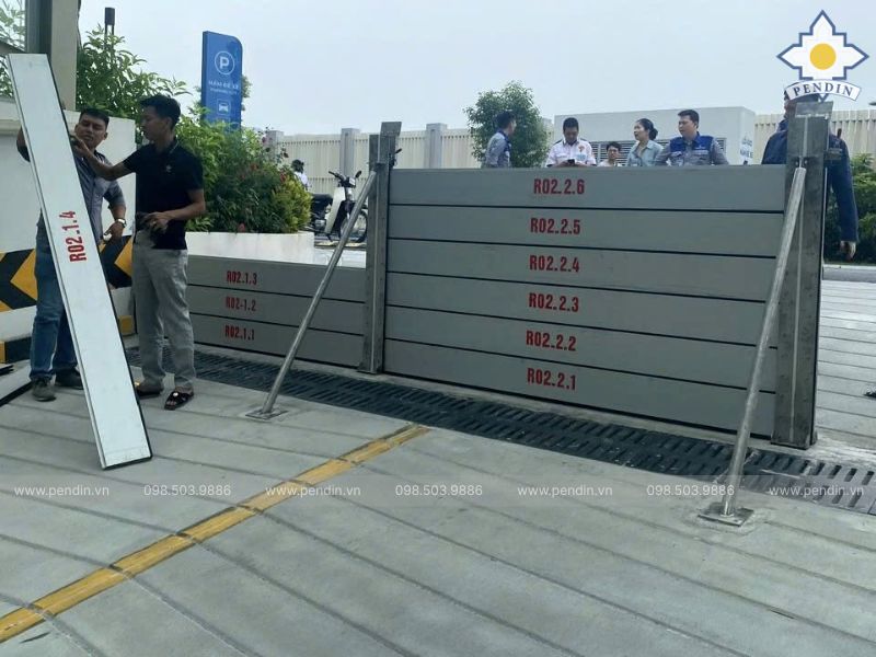 lắp đặt cửa chống ngập tại KCN