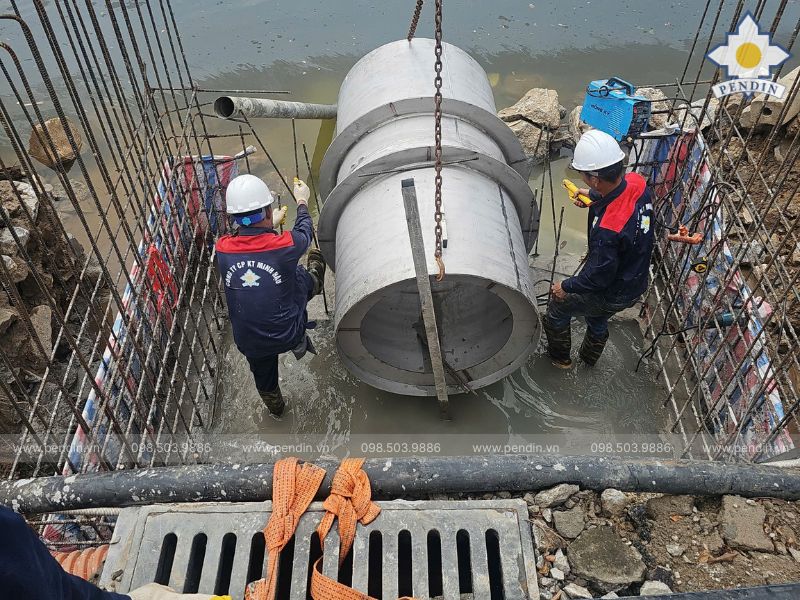 Lắp đặt đường ống trạm bơm