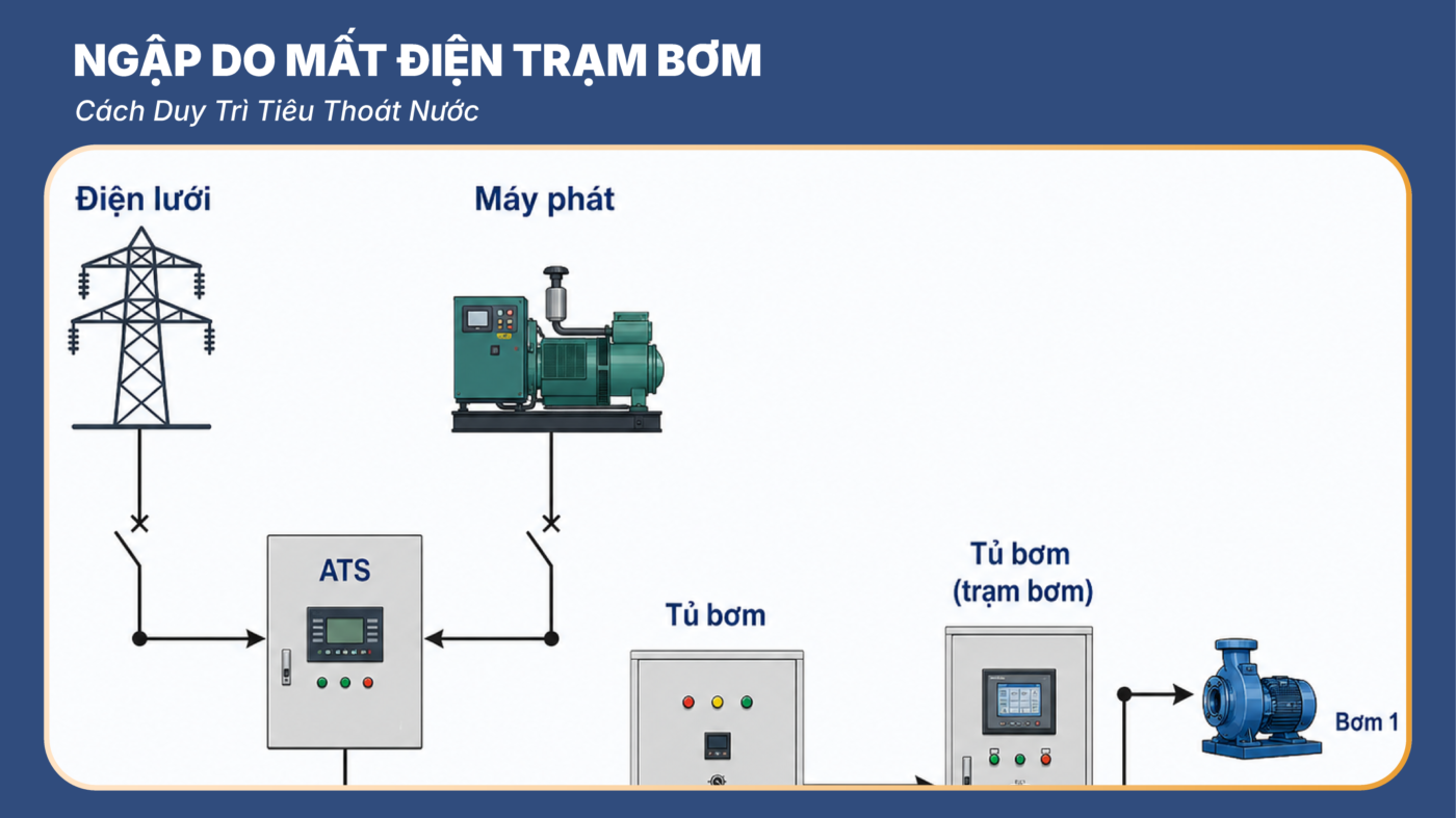 Ngập Do Mất Điện Trạm Bơm