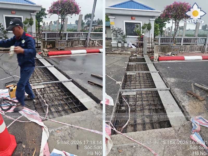 Pendin Thi công tại khu công nghiệp