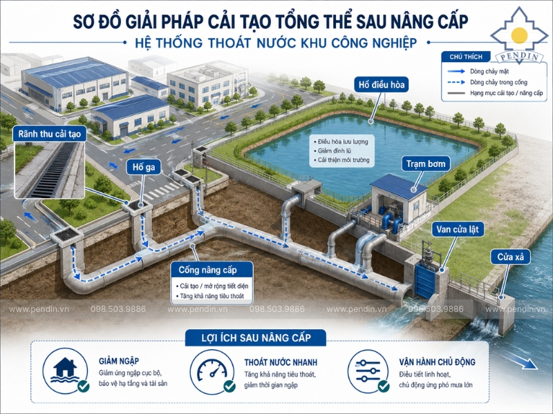 Sơ đồ giải pháp cải tạo tổng thể sau nâng cấp