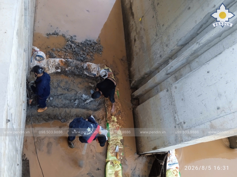 Thi công lắp đặt tại công trình thực tê
