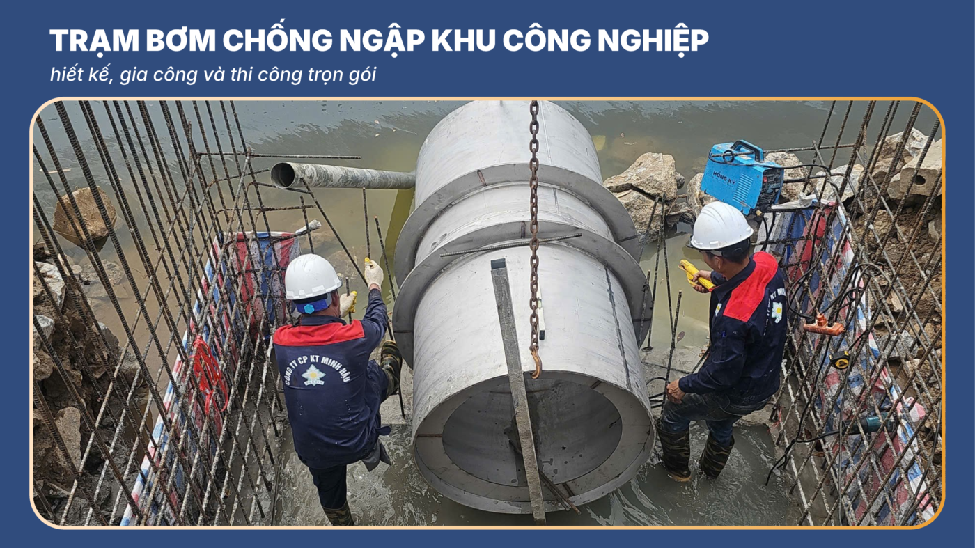 Trạm bơm chống ngập khu công nghiệp