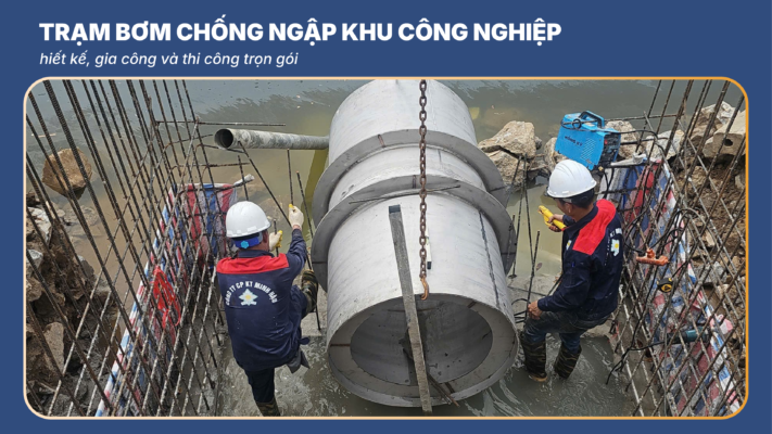 Trạm bơm chống ngập khu công nghiệp