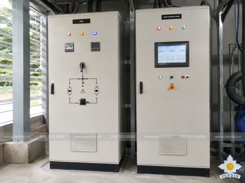 Tủ ATS và tủ điều khiển PLC_HMI